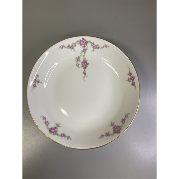 H & G HEINRICH Other - VINTAGE H & G (Heinrich) SELB BAVARIA - 8" Bowl  Pink Flowers Dainty Tea Party